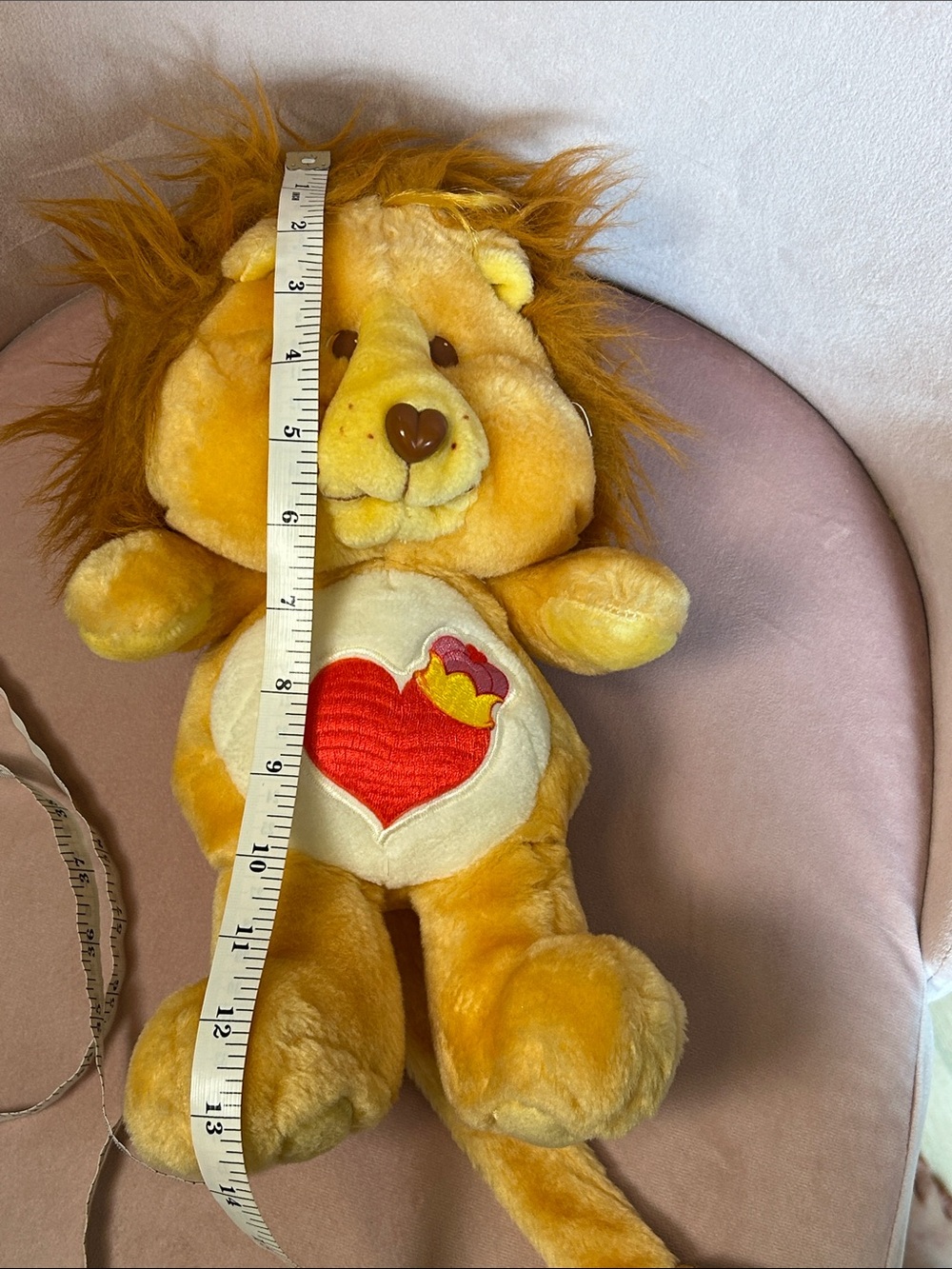 Vintage Kenner 1984 Care Bears Cousins 13” Brave Heart Lion - Picture 9 of 10